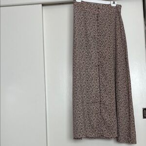 Elegant Black and White Patterned Women's Skirt